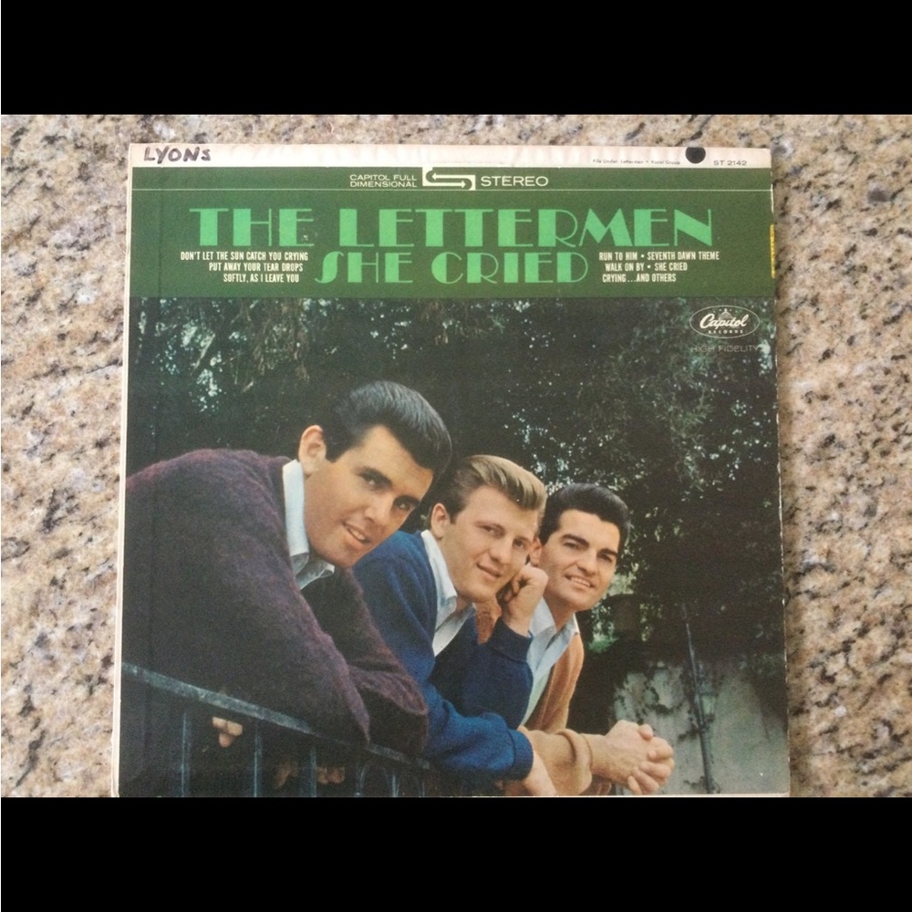 The Lettermen "She Cried LP.  I played it this morning.  Plays great.